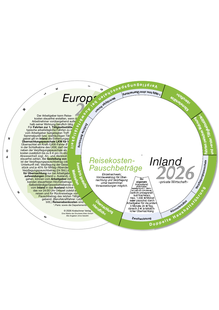 Drehscheibe Reisekosten Inland/Europa