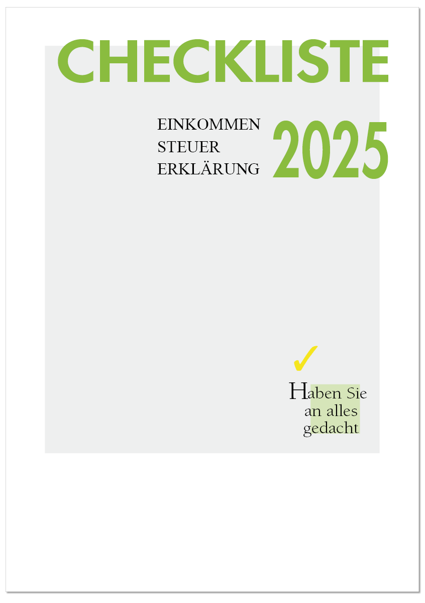 Checkliste Einkommensteuererklärung