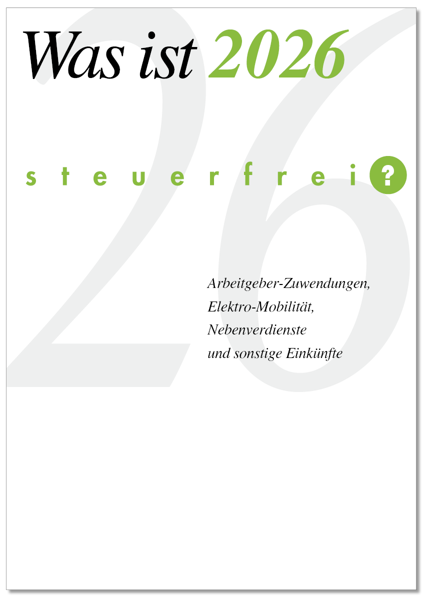 Broschüre "Was ist steuerfrei?"